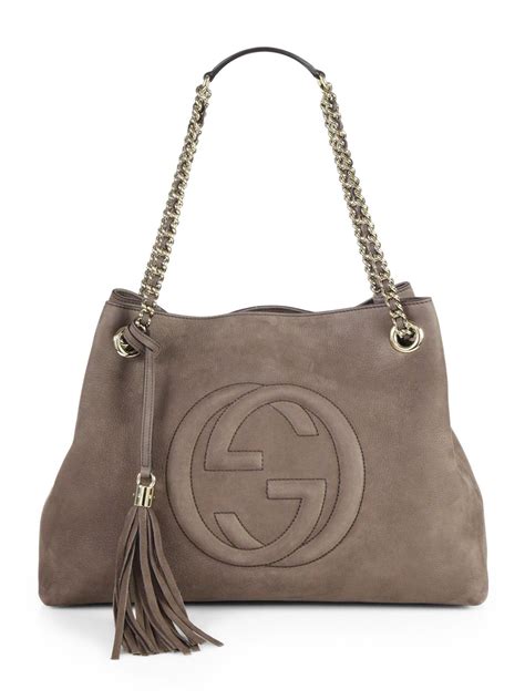 gucci soho bag price|Gucci suede shoulder bag.